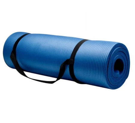 MATA DO ĆWICZEŃ KARIMATA JOGA FITNESS  XL 1cm NIEBIESKA