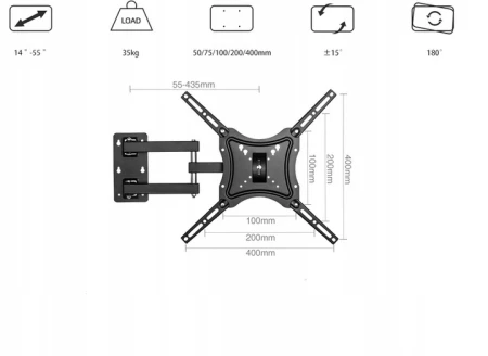 UCHWYT TV 14-55" KU102