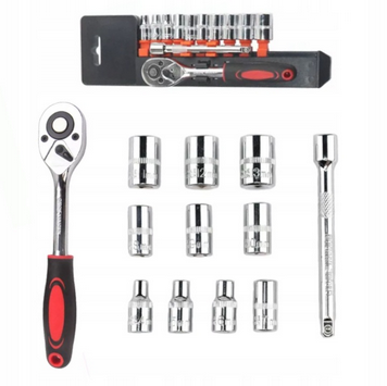 Przejdź do produktu Zestaw Kluczy Nasadowych KOPIER 1/4" Grzechotka 13elm.
