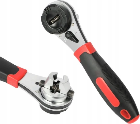 Uniwersalny Klucz Nasadowy KOPIER z Grzechotką Zapadkowy Regulowany 6-22mm 1/4-7/8