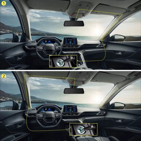 Kamera Samochodowa 4k 10" KOPIER w Lusterku Android Carplay