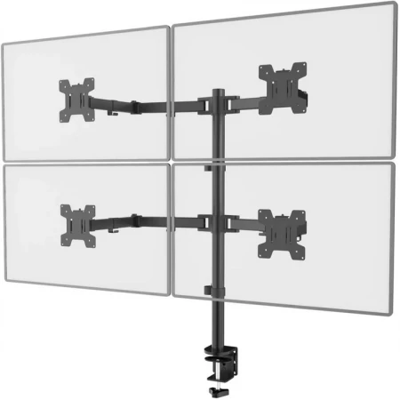 Uchwyt Regulowany Biurkowy KOPIER Obrotowy na 4 Monitory 10-27"