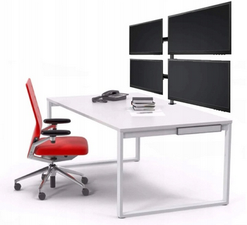 Uchwyt Regulowany Biurkowy KOPIER Obrotowy na 4 Monitory 10-27"