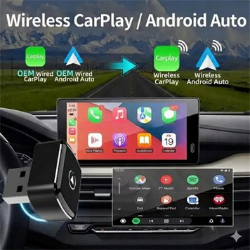 Mini Adapter Carplay KOPIER Bezprzewodowy WFI BT 5,8GHz Wifi BT 5.4