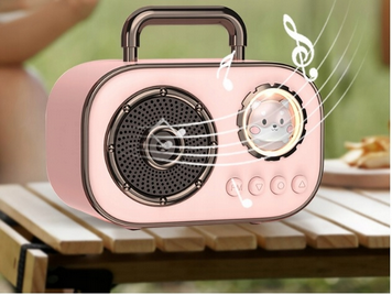 Głośnik Przenośny KOPIER Zestaw Karaoke RGB Bluetooth 2 Mikrofony