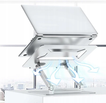 Podstawka pod Laptopa KOPIER Stolik Regulowany Aluminium