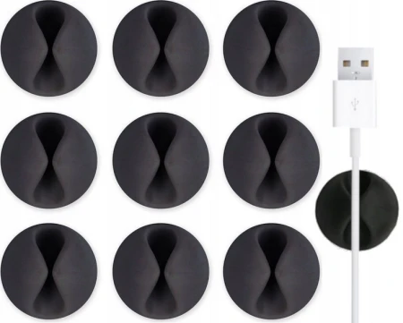 Uchwyt na Kabel 10szt. KOPIER Samoprzylepny Klips