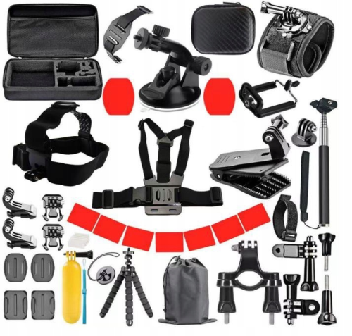 Przejdź do produktu Zestaw Do Kamery Sportowej KOPIER 50w1 Akcesoria GoPro Hero DJI