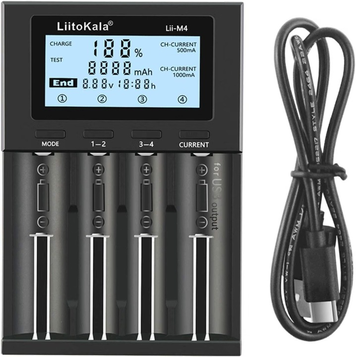 Przejdź do produktu Ładowarka do Ogniw Akumulatorów KOPIER LiitoKala Lii-M4 Li-Ion AAA 18650