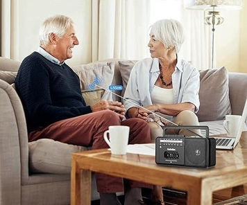 Przenośne Radio KOPIER Magnetofon Kasetowy Bluetooth, AM/FM/SW