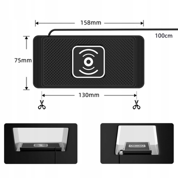 Bezprzewodowa Ładowarka KOPIER Mata do Samochodu 20W Szybka