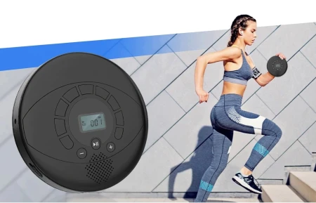 Odtwarzacz CD KOPIER Przenośny MP3 Bluetooth Głośnik + Słuchawki