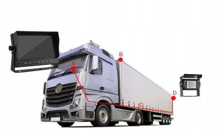 Monitor  7''+Kamera BUS+Kabel 4PIN 15m KOPIER