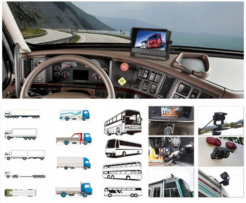 Monitor  7''+Kamera BUS+Kabel 4PIN 15m KOPIER