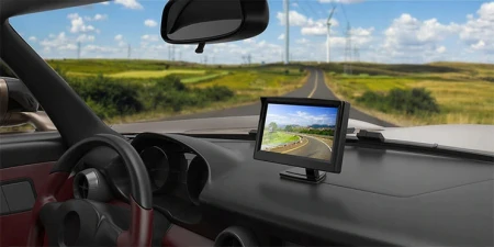 Monitor do Kamery Cofania 5 " Stojący KOPIER Doczepiany