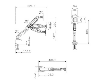 PODSTAWKA POD MONITOR KP104 F80