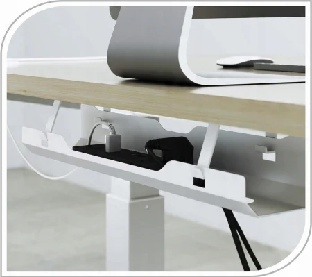 Organizer na Kable Pod Biurko KOPIER Biała Półka 60cm