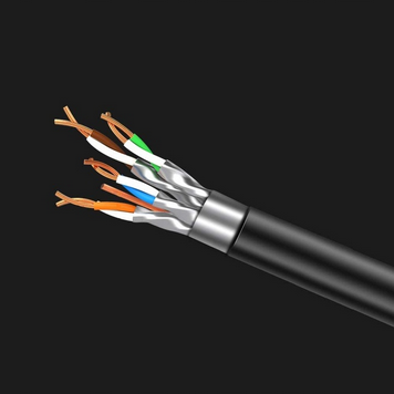 Kabel KOPIER Sieciowy LAN Złoty Miedź + SFTP CAT7 15 M