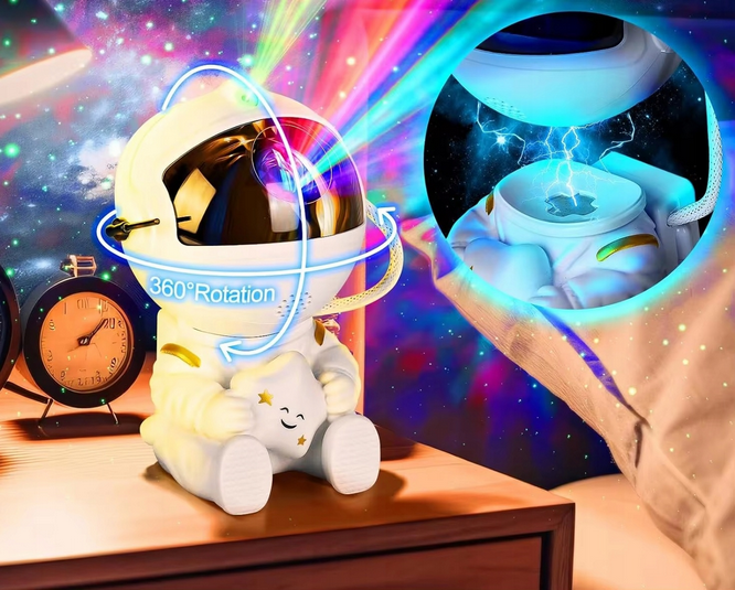 Projektor Laserowy Gwiazd Nieba KOPIER Astronauta Siedzący