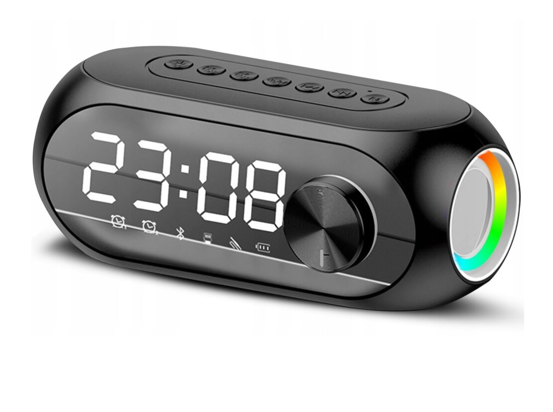Głośnik Bluetooth Zegar Alarm