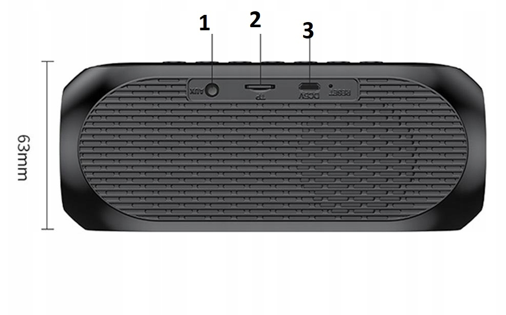 Głośnik Bluetooth Zegar Alarm