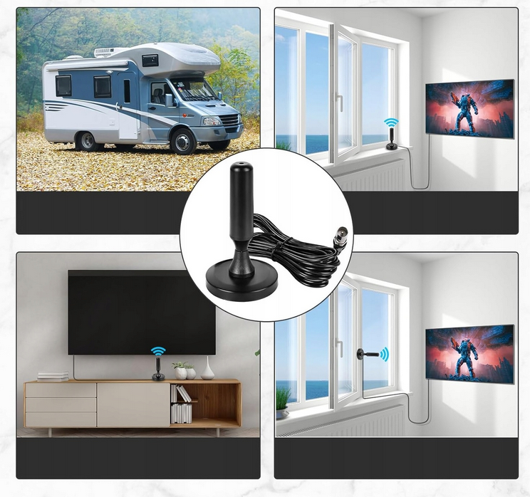 ANTENA TV USB+F IEC 5m
