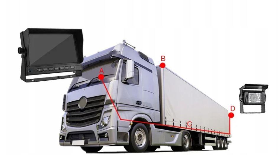 Zestaw cofania TIR/BUS monitor 7