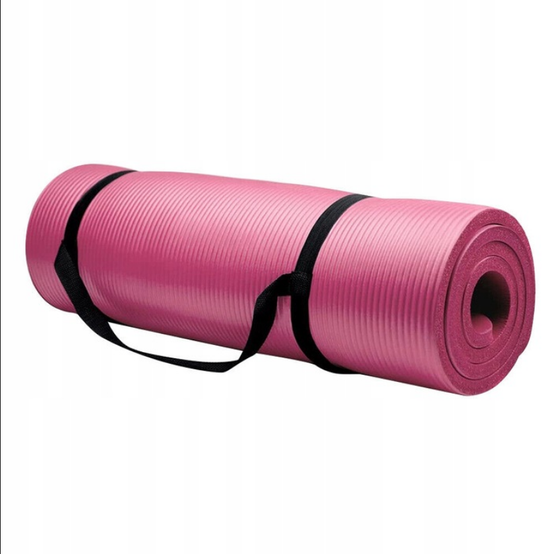 MATA DO ĆWICZEŃ KARIMATA JOGA FITNESS PINK XL 1cm