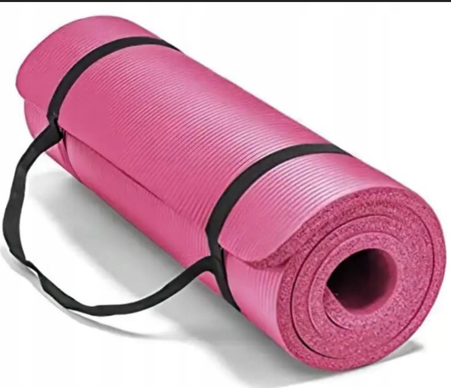 MATA DO ĆWICZEŃ KARIMATA JOGA FITNESS PINK XL 1cm