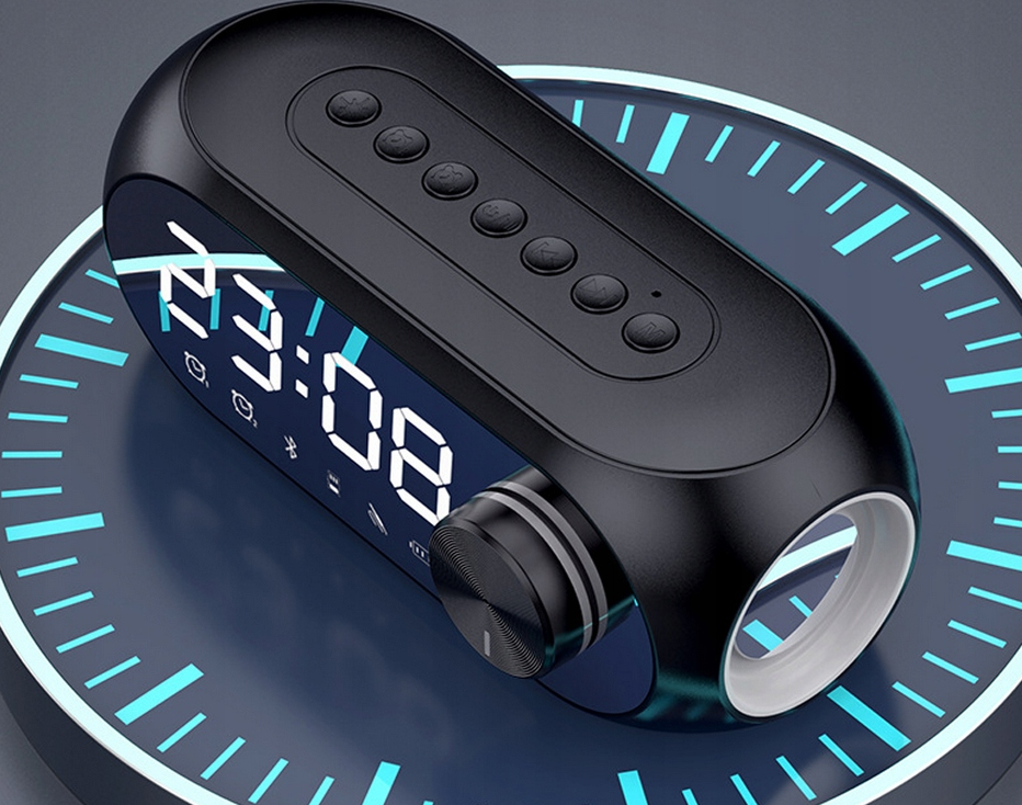 Głośnik Bluetooth Zegar Alarm