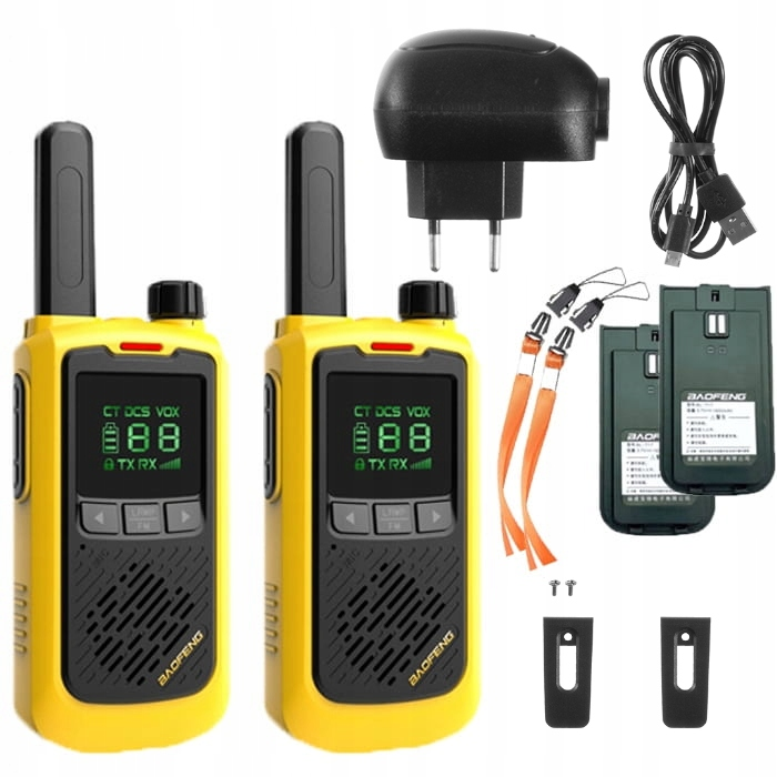 2x Krótkofalówka Baofeng BF-T17 walkie talkie + FM