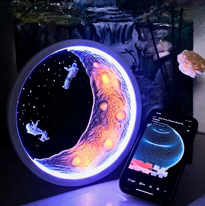 Projektor Laserowy KOPIER Księżyc Lampka/Głośnik