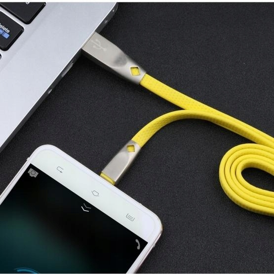AWEI płaski kabel przewód microUSB USB-B 2A 1m