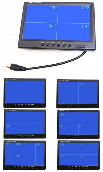 Kamera Cofania + Monitor 9