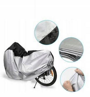 Wodoodporny Pokrowiec na Rower/ Motor KOPIER 110 x 200 x 70 cm XL SREBNY