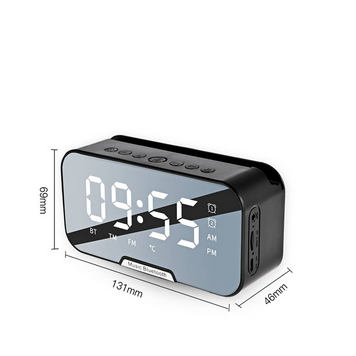 Głośnik Bluetooth Zegar Budzik