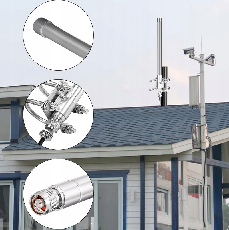 Antena dookólne 868 MHz 5,8dbi LoRa z kablem SMA 3m Zewnętrzna