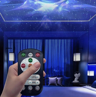 Projektor Gwiazd Laserowy KOPIER Lampka Nocna Rzutnik 360°