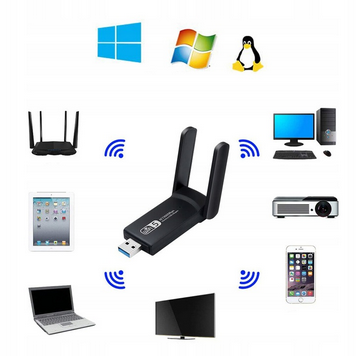 KARTA SIECIOWA USB DUAL WIFI5 AC