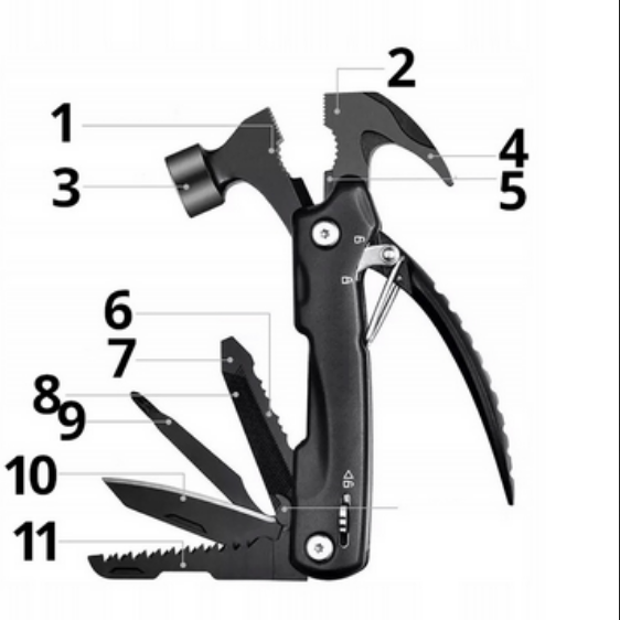 Multitool Posiadający Szereg Narzędzi KOPIER 12 elementów