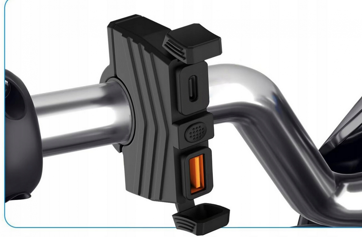 ŁADOWARKA MOTOCYKLOWA GNIAZDO USB QC3.0 + USB-C PD MOTOCYKL SZYBKIE