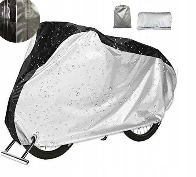 Wodoodporny Pokrowiec na Rower/ Motor KOPIER 110 x 200 x 70 cm XL SREBNY