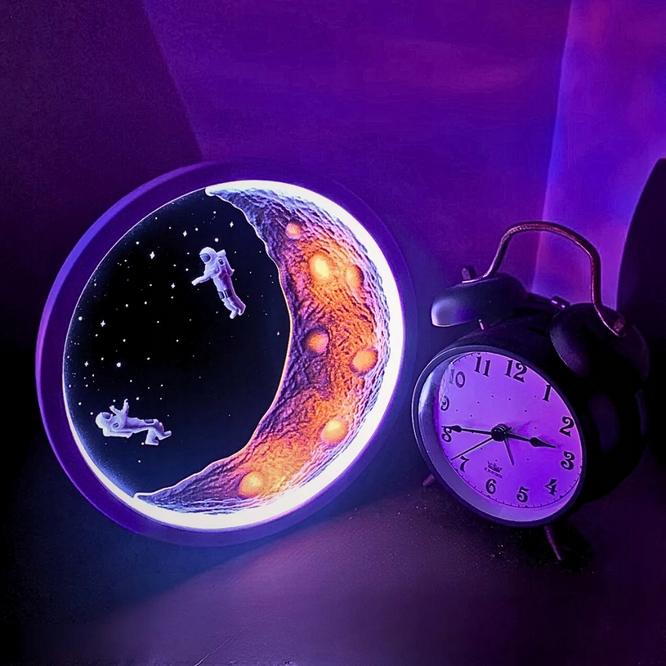 Projektor Laserowy KOPIER Księżyc Lampka/Głośnik