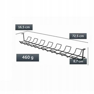 ORGANIZER DO KABLI METALOWY HS-23072,5CM