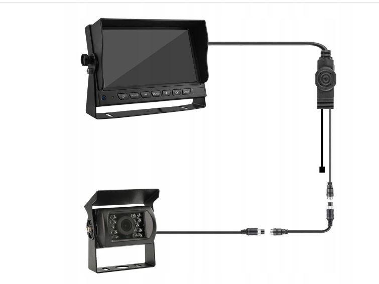 Zestaw cofania TIR/BUS monitor 7