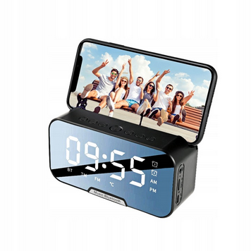 Głośnik Bluetooth Zegar Budzik