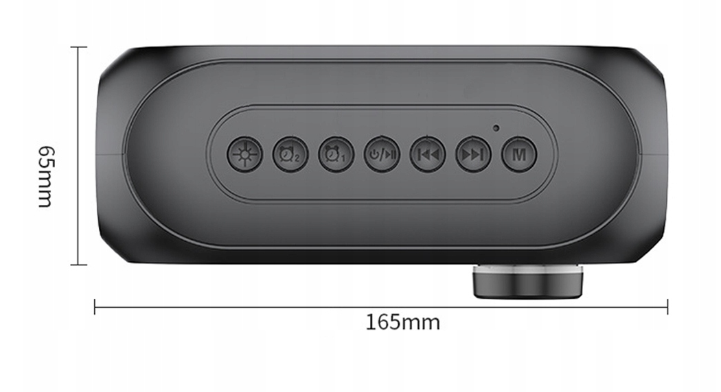 Głośnik Bluetooth Zegar Alarm