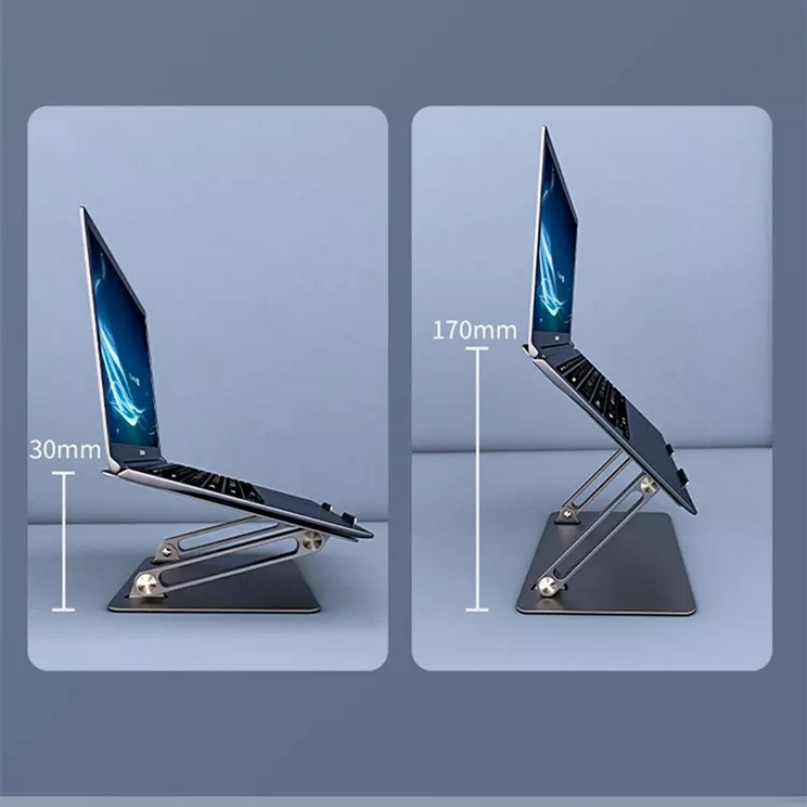 Podstawka pod Laptopa KOPIER Szara Regulowana Wysokość