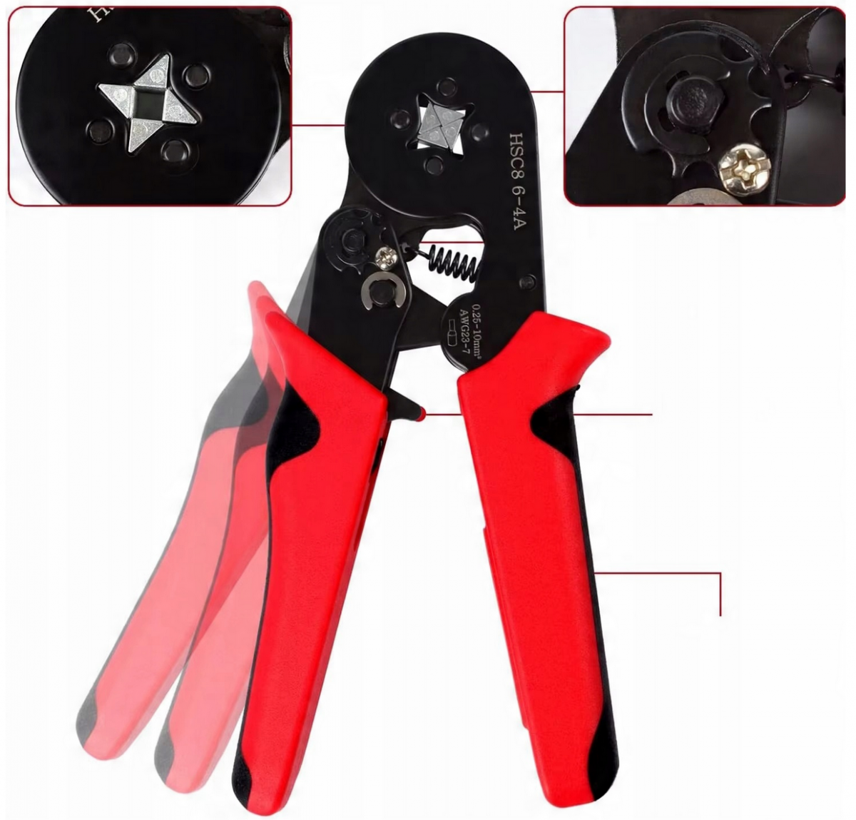 Zestaw Zaciskarka do Tulejek + 1300szt Tulejek do Kabli KOPIER Tulejki od 0,5mm do 10mm