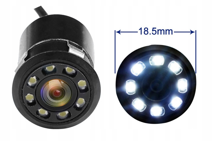 Kamera Cofania Kopier Mini 8IR Okrągła